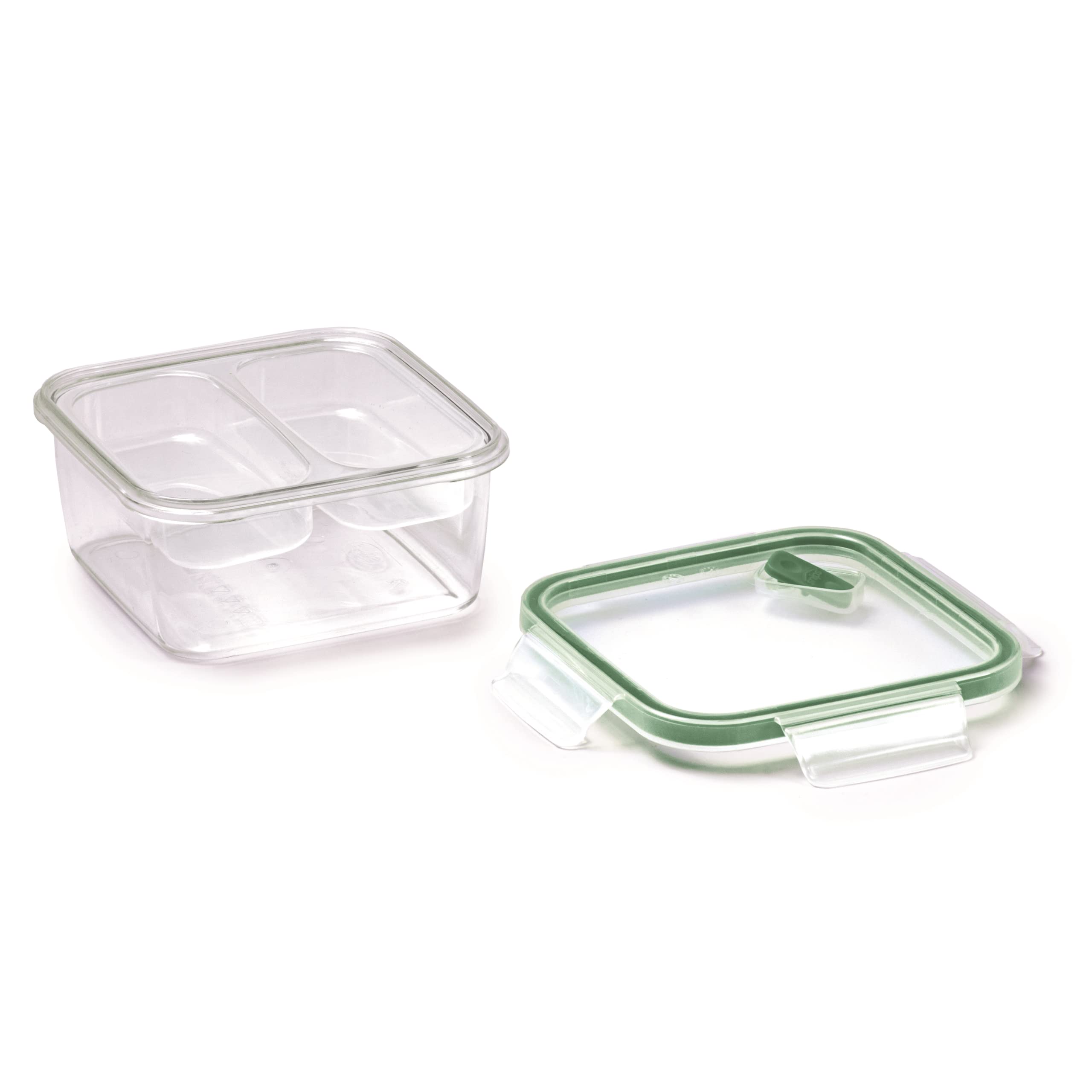 علبة الغداء المربعة من سنيبس بسعة 0.8 لتر. مصنوعة في إيطاليا من بلاستيك معاد تدويره وصديق للبيئة، وتتميز بتصميم يحافظ على الطعام طازجًا وآمنًا. تحتوي على غطاء محكم الإغلاق لمنع التسرب – Safqqa Egypt