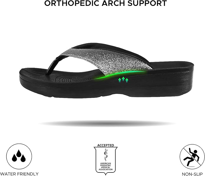 AEROTHOTIC Women Slippers Black Comfortable Everyday Slip-On – Safqqa Egypt