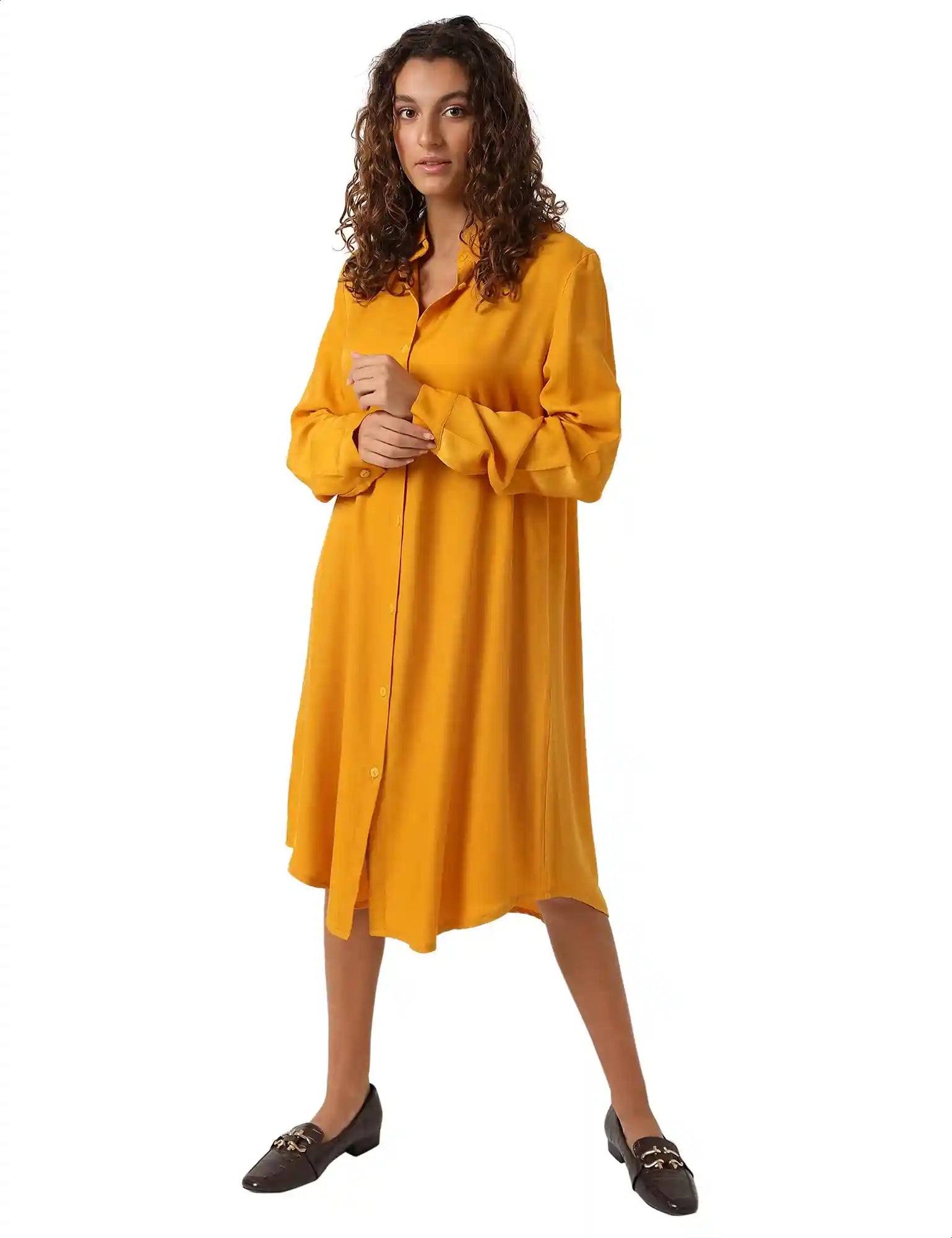 Jamila Long-Sleeves Longline Loose Shirts For Women - Safqqa Egypt