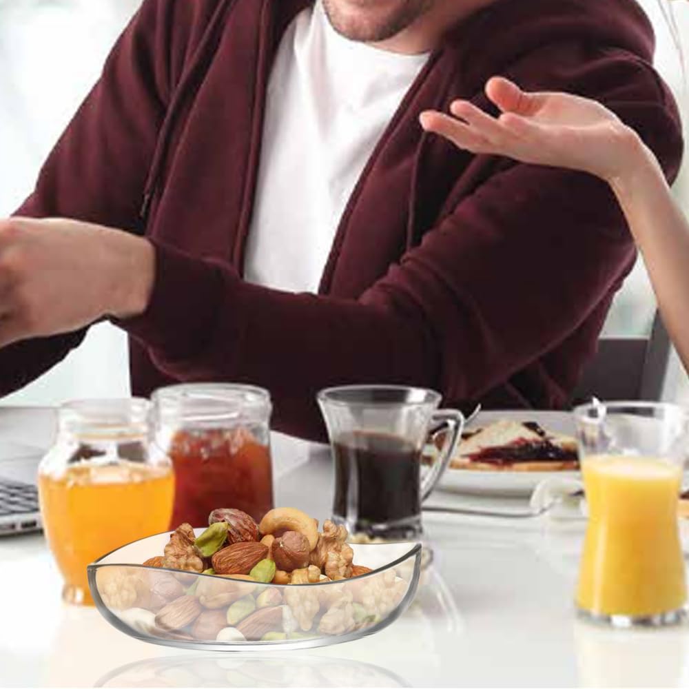 6-piece clear glass bowl set - Safqqa Egypt