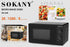 Sokany SK-439 1280W Microwave Oven, 20 Liter Capacity Safety lock feature prevents accidental operation, especially around children