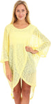 JAMILA Women's Front Slit Wide Round Neck Cover-Up - Safqqa