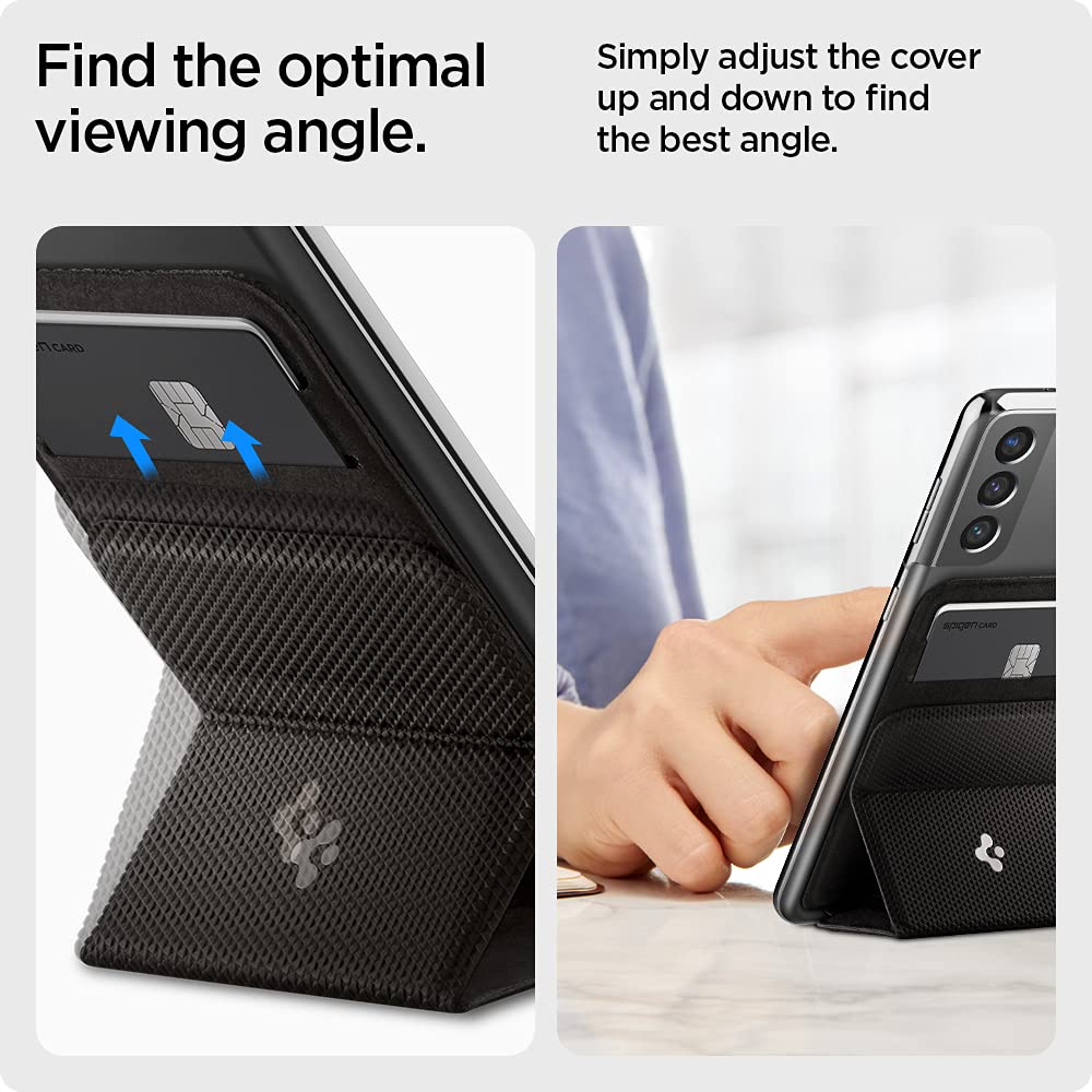 Spigen Practical Phone Holder – Card Pocket & Foldable Stand – Safqqa Egypt