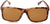 Exess Mens Exess Rectangular Brown Polarized Casual Sunglasses Sunglasses