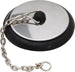 Pedrini Gadget for Sink Stopper, Stainless Steel, Black