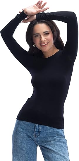 CARINA Women's Long Sleeve Viscose Top