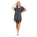 Jamila Women Blouses Deep Open Back Striped Tunic With Decorated Fringes - Safqqa Egypt