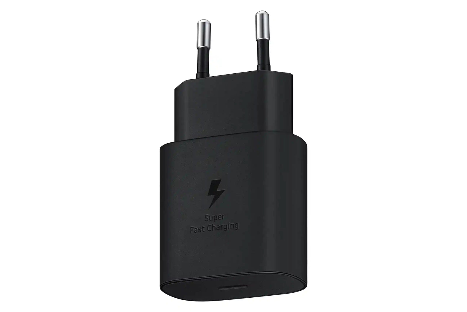 شاحن سفر من سامسونج بقدرة 25 وات ومنفذ USB-C لون أسود - EP-TA800NBEGEU، يو اس بي