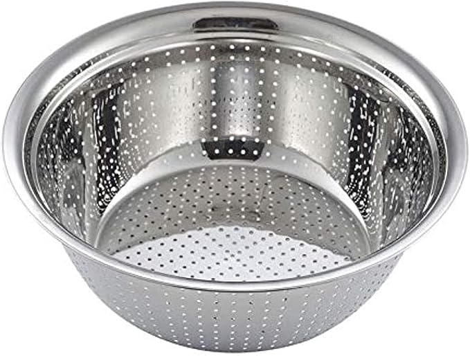 ECVV Stainless Steel Food Strainer Sink Colander Fruit ,28cm , SILVER – Safqqa Egypt