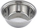 ECVV Stainless Steel Food Strainer Sink Colander Fruit ,28cm , SILVER