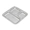 RAJ Pav Bhaji Square Tray – 3 Compartment Plate