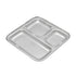 RAJ Pav Bhaji Square Tray – 3 Compartment Plate