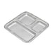 RAJ Pav Bhaji Square Tray – 3 Compartment Plate