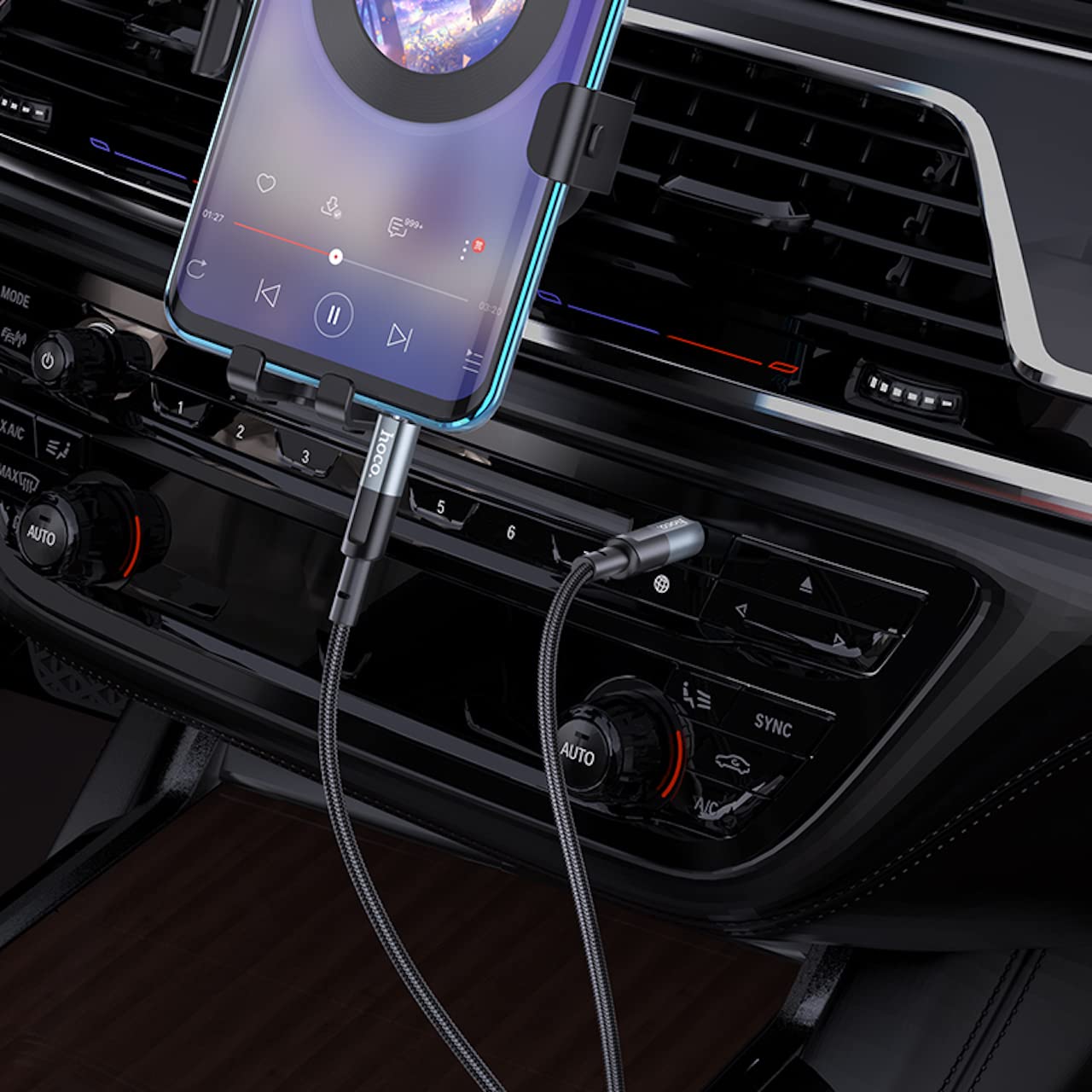 Hoco Audio Cable Compatible With Mobile Phones And Tablets, 1 meter