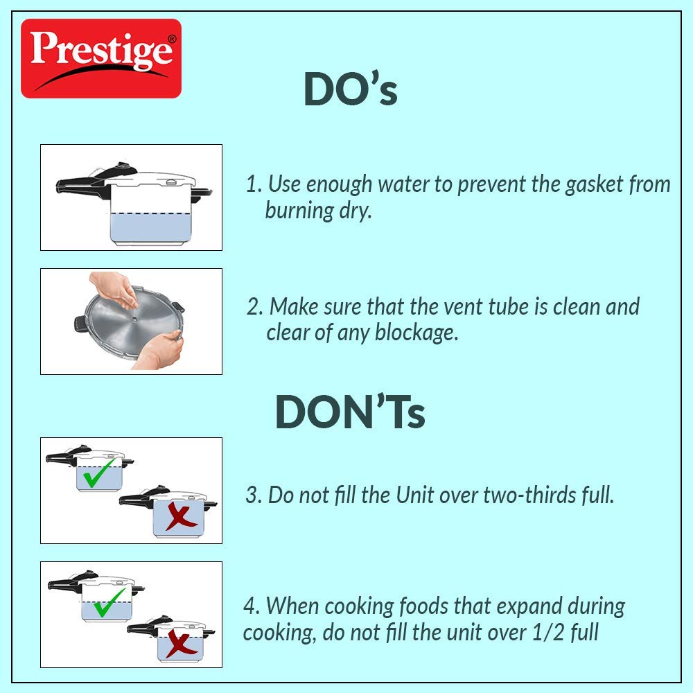 Prestige Deluxe Plus 3 Litre Pressure Cooker|Aluminium|Double Screw Durable Handles|Exclusive Pressure Indicator|Induction Compatible-Silver-Have Scratches