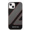 CG MOBILE AMG Transparent Double Layer Case With Checkered Flag Pattern Crystal Case/Bumper Protection/Anti-Explosion/Anti-Fall/Anti-Scratch Compatible With iPhone 14 Plus 6.7" (Black)