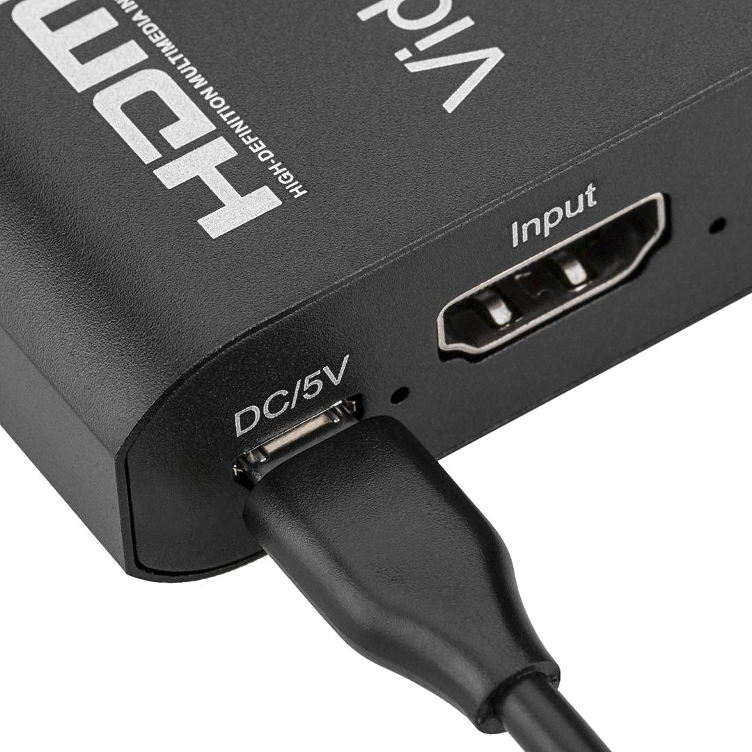 HDMI Video Capture Device With Loop Out Video Capture Card, HDMI Game Capture HDMI To USB For Game Record Live Streaming Broadcast