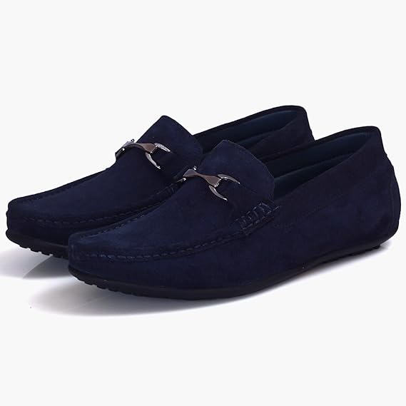Burwood Men Flat Shoes Dark Blue Casual Comfortable Footwear – Safqqa Egypt