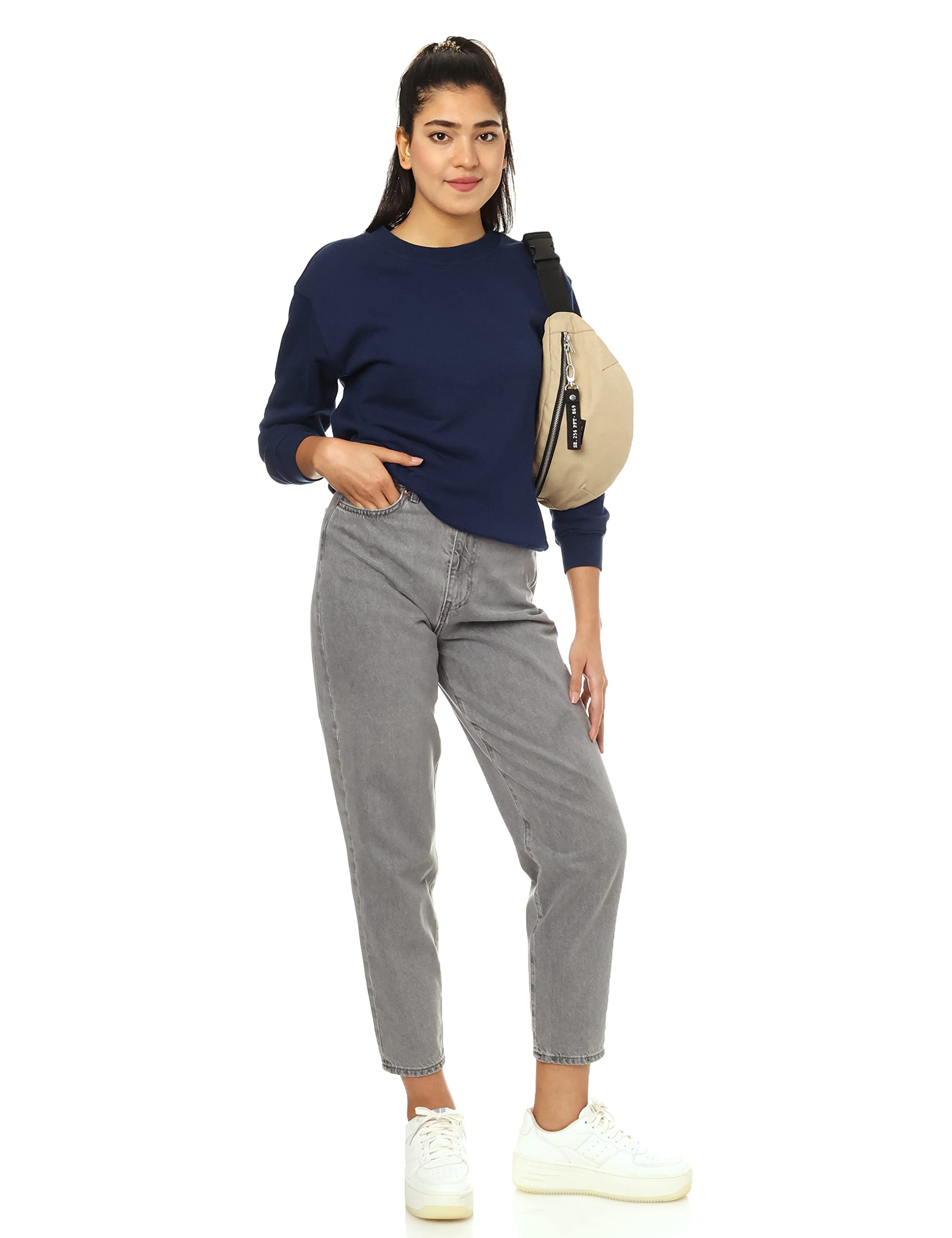 Splash Basic Regular Sweatshirts For Women, Lightweight and cozy for daily wear. – Safqqa Egypt