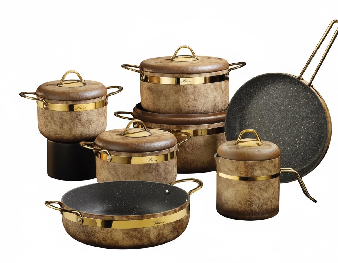 Brioni Granite Cookware Set - 12 Pieces