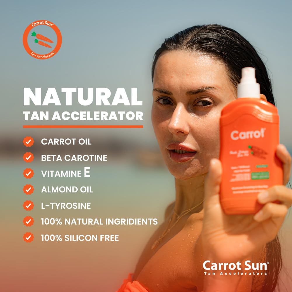 كريم التسمير Carrot Sun بنكهة البابايا مصمم لمساعدتك على الحصول على تسمير عميق ومشرق مع تغذية وحماية البشرة. – Safqqa Egypt
