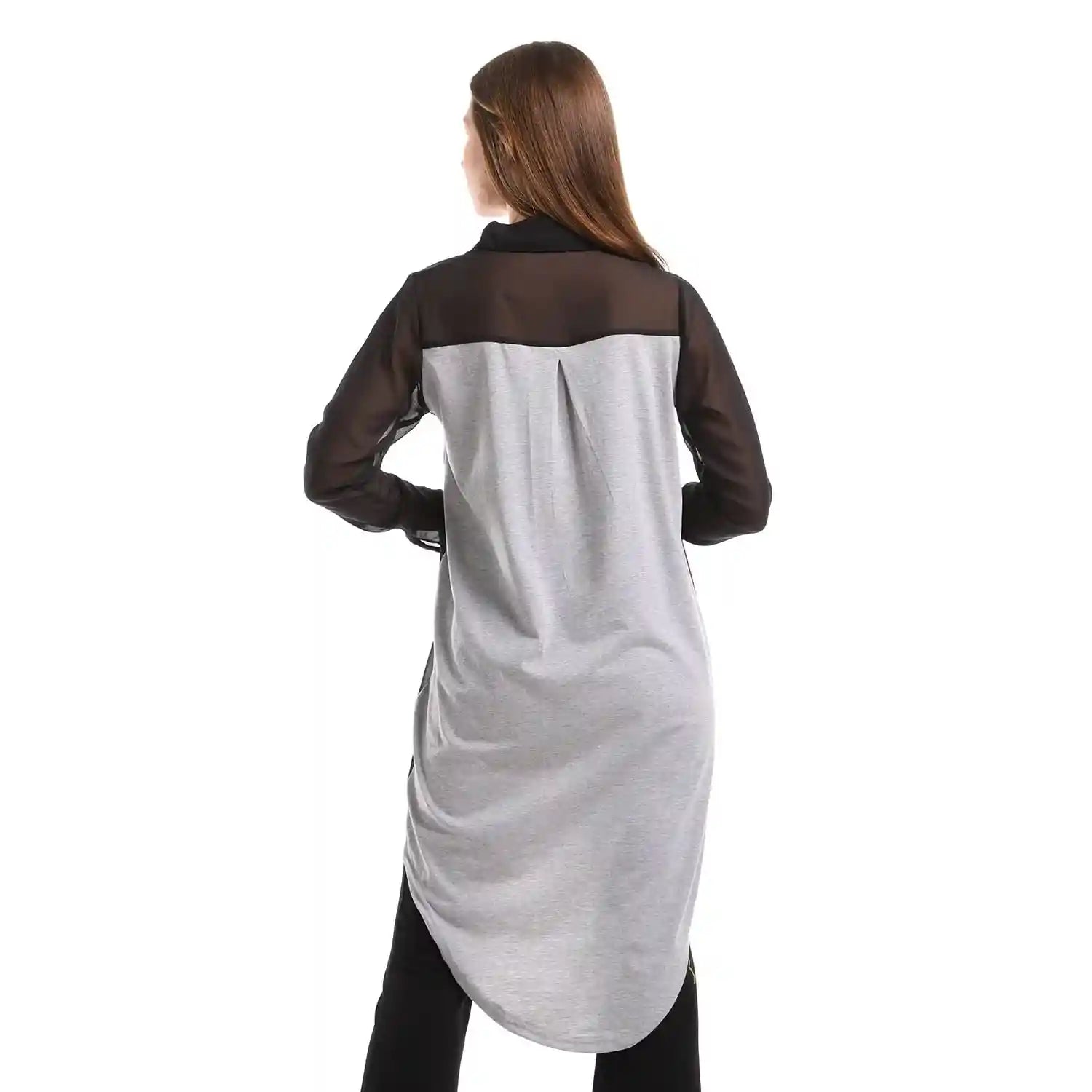 JAMILA Women High Low Buttoned Down Shirt - Safqqa Egypt