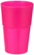 علبة أكواب كوكتيل بلاستيك من موهيتو ديزاين، لون فوشيا (فوشيا فلو)، 0.35 لتر، 6 قطع