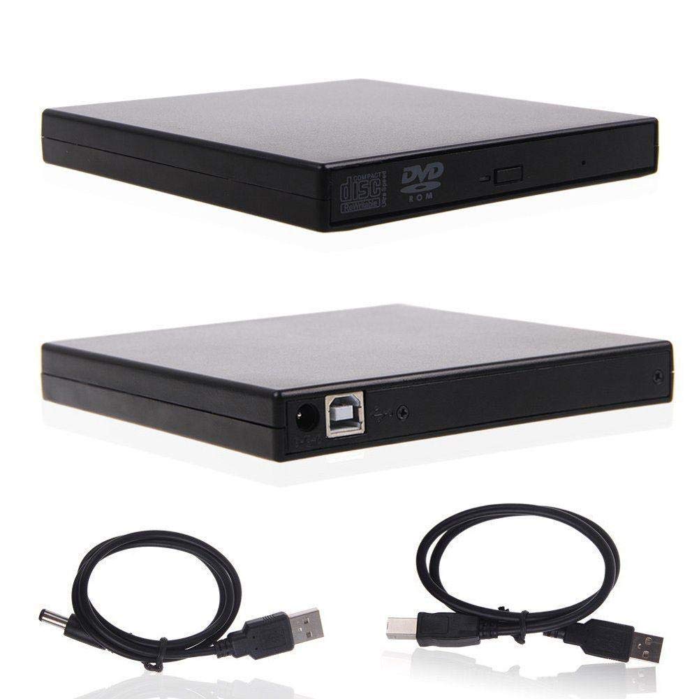 USB 2.0 External DVD ROM Combo Drive CD-RW Burner Player Reader For Laptop MAC
