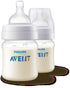 AVENT Philips Anti-Colic Baby Bottle 125ml White +0Month Pack of 2 - Safqqa Egypt