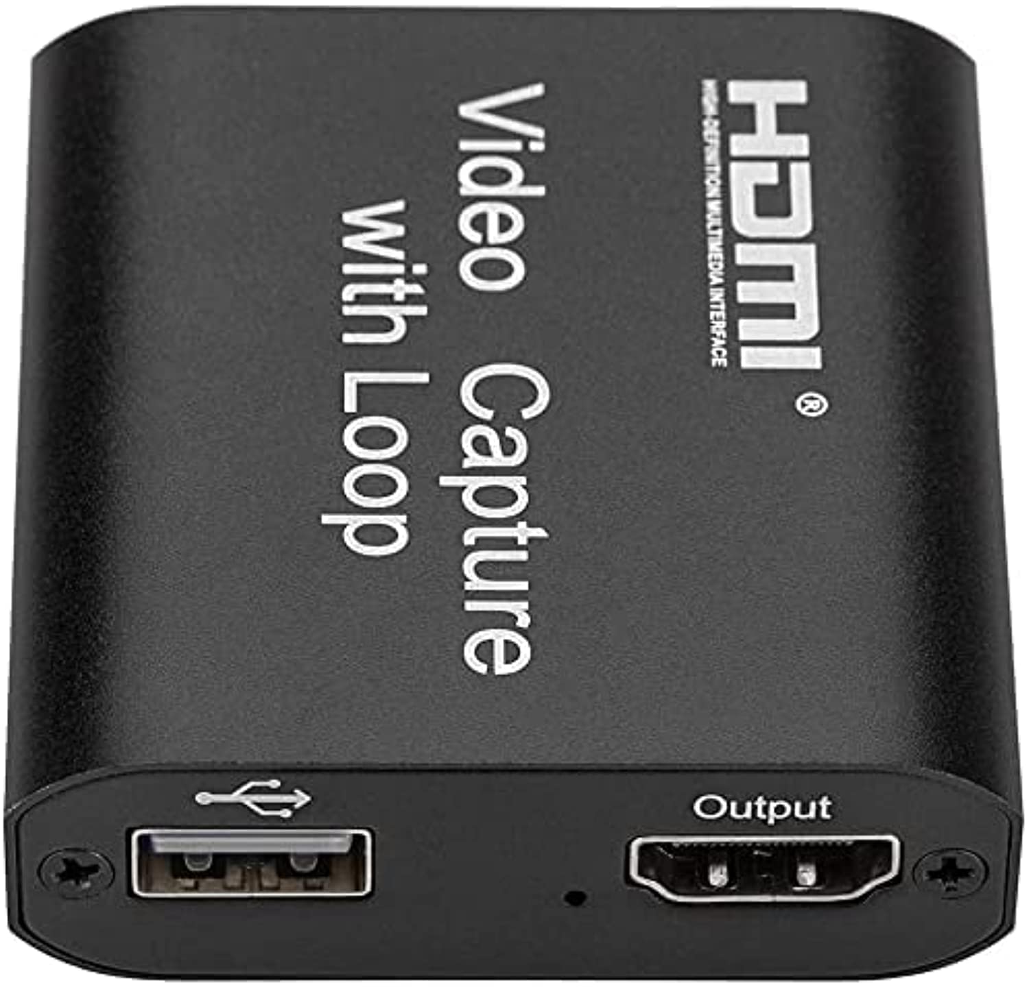 HDMI Video Capture Device With Loop Out Video Capture Card, HDMI Game Capture HDMI To USB For Game Record Live Streaming Broadcast