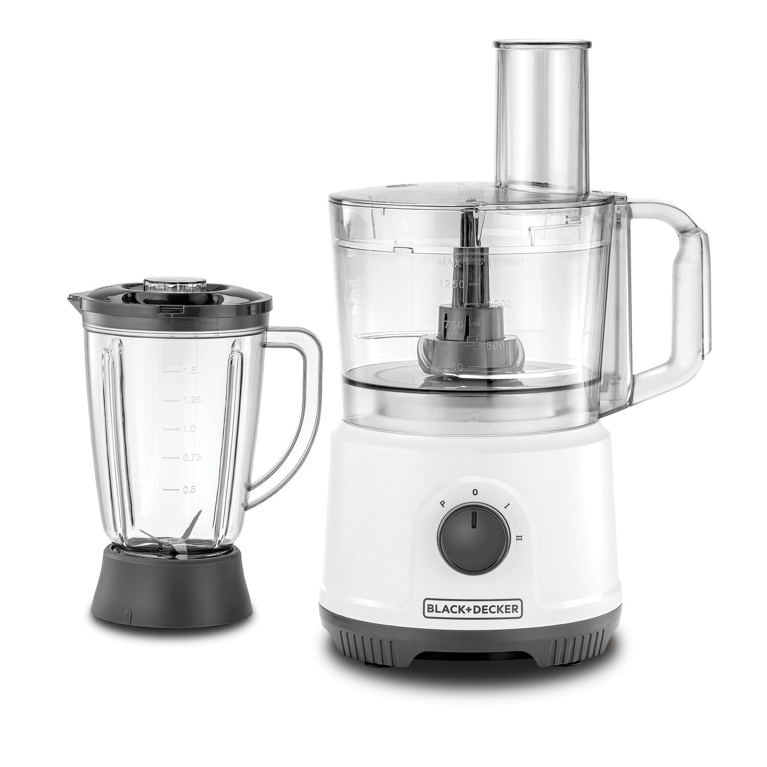 Black & Decker 800W Multifunction 5-in-1 Food Processor, White - FX822-B5