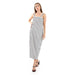 JAMILA Sleeveless Striped Casual Dress With Side Slits For Women,Stylish striped design for a modern, casual look. - Safqqa