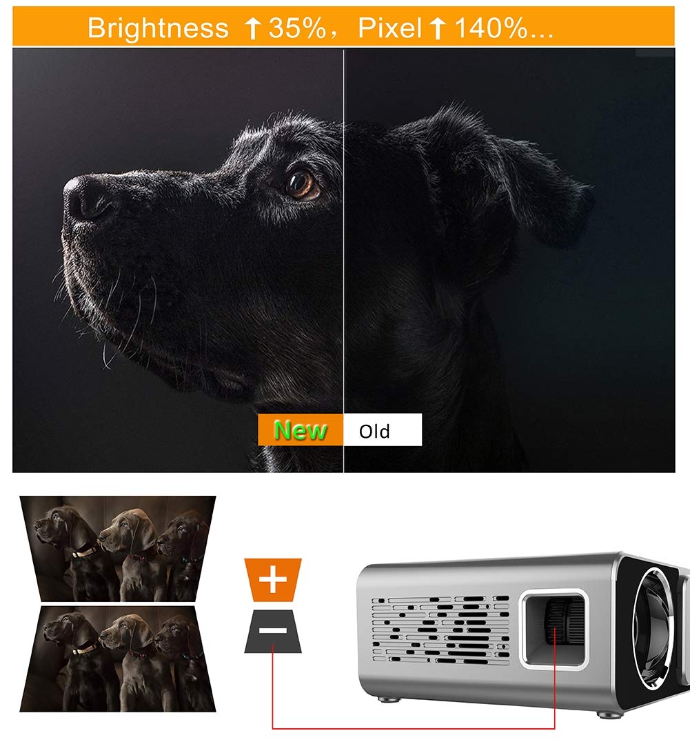 UNIC T6 Mini Projector 3500 Lumins 1280X720 Full HD LED Home Cinema Projector