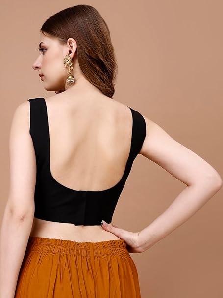 Womanista Women Sleeveless Blouse Black Casual Top – Safqqa Egypt