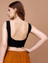 Womanista Women Sleeveless Blouse Black Casual Top
