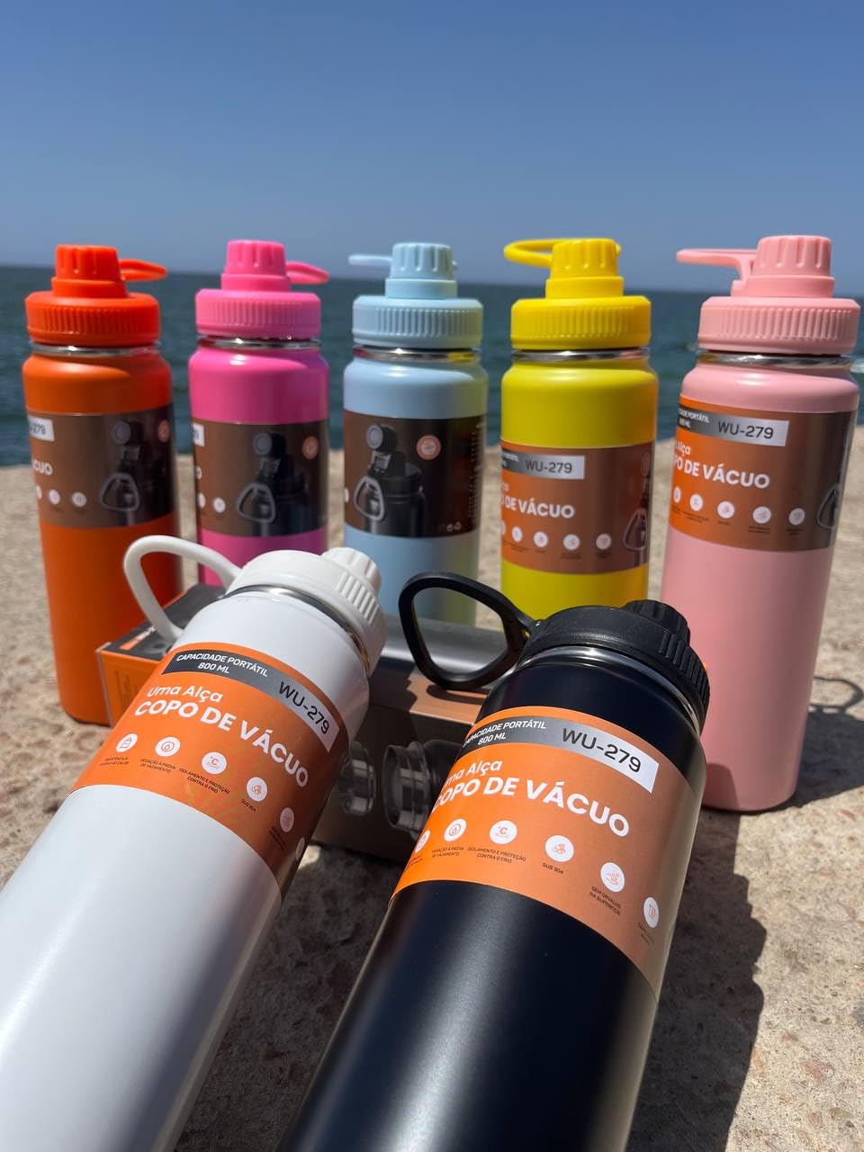 800ml Vacuum Insulated Stainless Steel Thermal Bottle, Leakproof, BPA Free, Hot/Cold Sports Water Bottle for Coffee, Tea, Travel- Purple - Safqqa Egypt