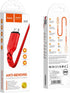 Hoco X59 - Victory Charging And Data Transmittion Cable (2.4A - 1M), USB-A To Micro-USB Plug, Compatible With Samsung Huawei Xiaomi Oppo - Red