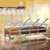 Krishi Kitchen Spice Pots 4 Piece Clear Seasoning Box Storage Container Condiment Jars Seasoning Rack for Kitchen Cooking with Cover and Spoon