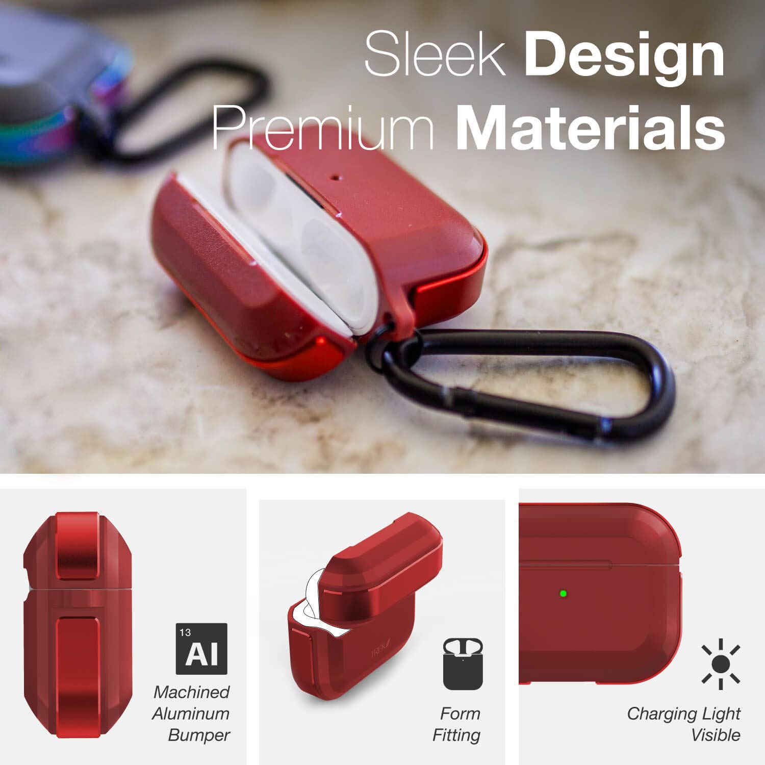 جراب حماية لسماعات الرأس اير بودز برو  مقاوم للصدمات