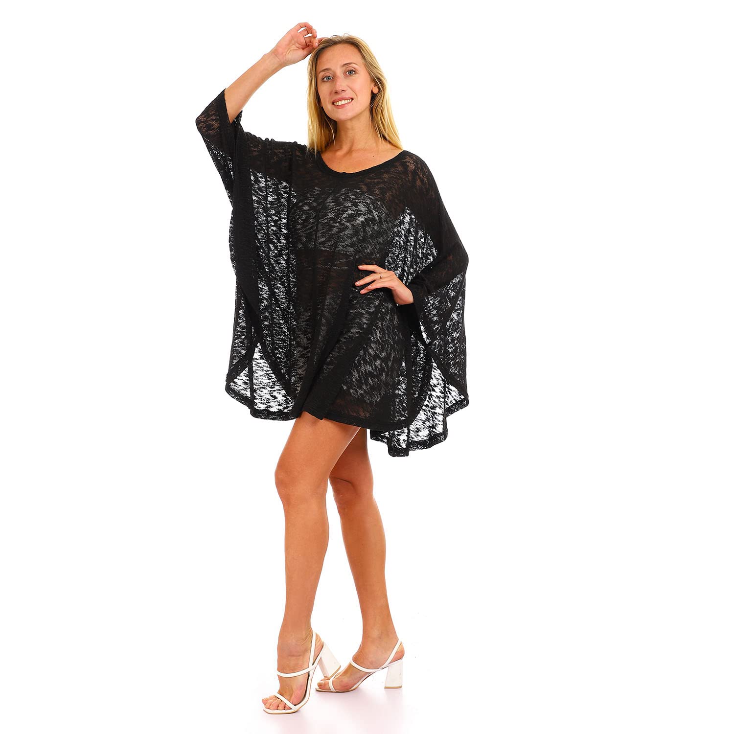  غطاء Jamila للنساء فضفاض بياقة دائرية واسعة وسهل الارتداء قطعة مريحة وأنيقة للطبقات. مصنوع من قماش ناعم وخفيف الوزن لضمان الراحة وسهولة الحركة طوال اليوم. 