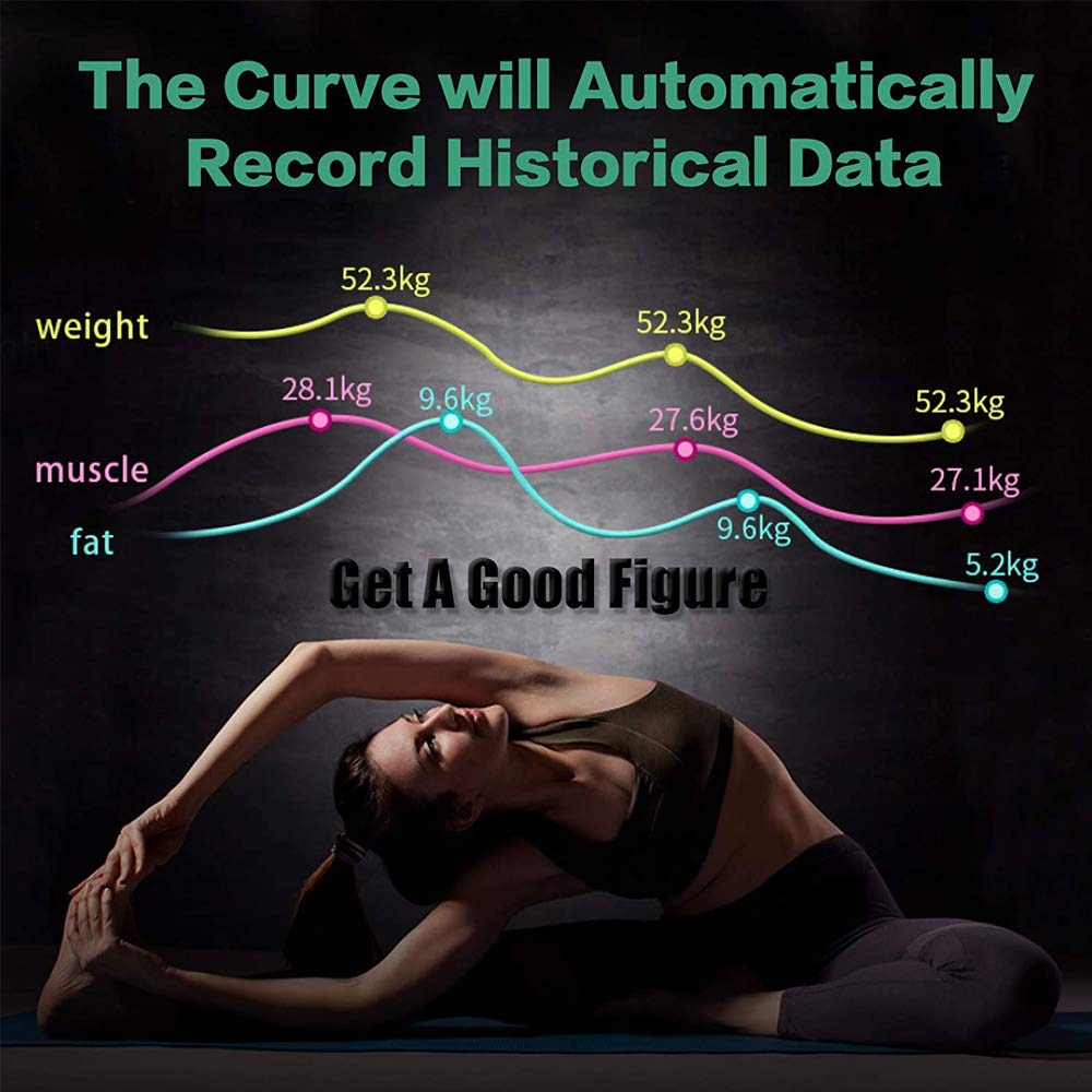 ميزان الدهون الذكي ANNA TOSANI بتقنية البلوتوث، جهاز رقمي عالي الدقة لتحليل مكونات الجسم، يقيس 79 نوعًا من البيانات الصحية. ميزان ذكي لاسلكي لتحليل دهون الجسم، متوافق مع أجهزة Android.