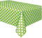 Unique Polka Dot Plastic Tablecloth, Lime Green