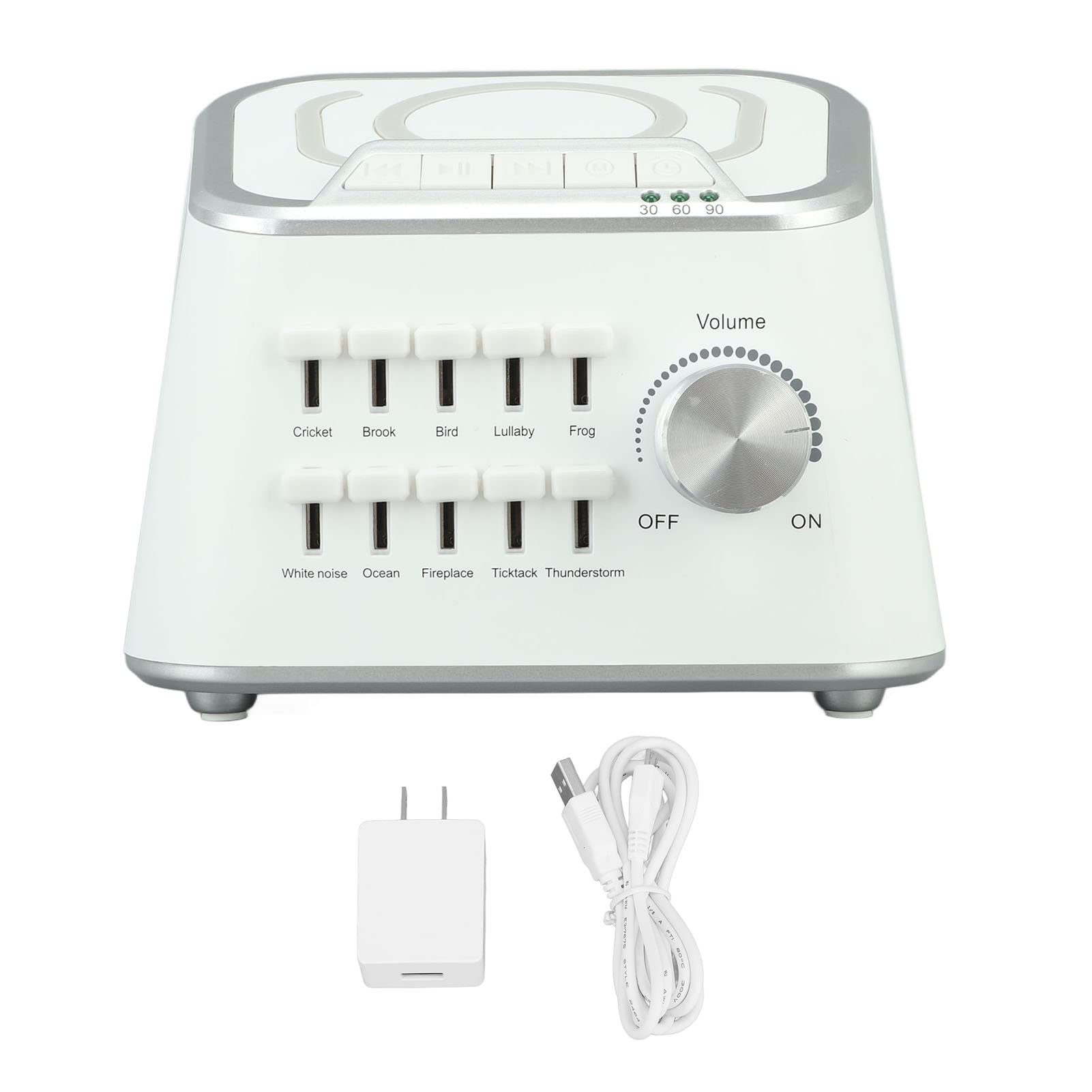 White Noise Machine, 10 Soothing Sounds White Noise Maker, Adjustable Tone Bluetooth Sound Machine, Sleep Therapy for Adults & Baby, 3 Timer Sleep Aid for Sleeping Relaxation
