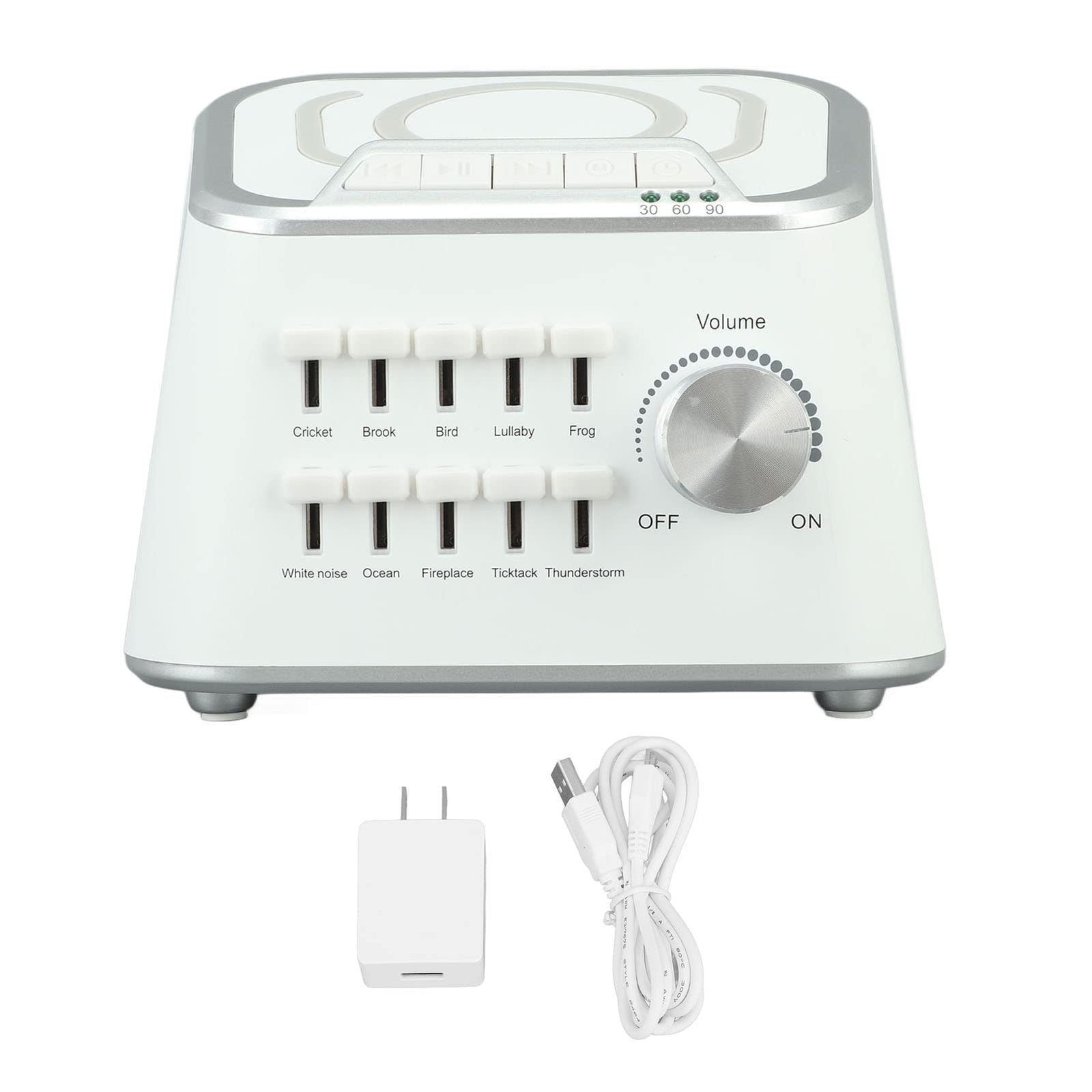 White Noise Machine, 10 Soothing Sounds White Noise Maker, Adjustable Tone Bluetooth Sound Machine, Sleep Therapy for Adults & Baby, 3 Timer Sleep Aid for Sleeping Relaxation