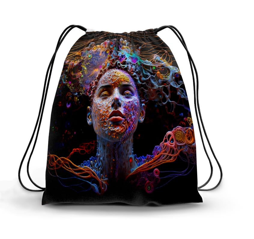 TAT DRAWSTRING BAG - 641, MultiColor, Large