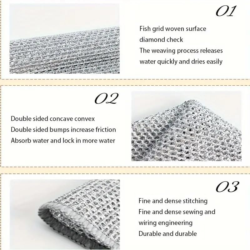 فوطة تنظيف المطبخ جينيوس – بديل مبتكر خالٍ من الصدأ لسلك التنظيف المعدني