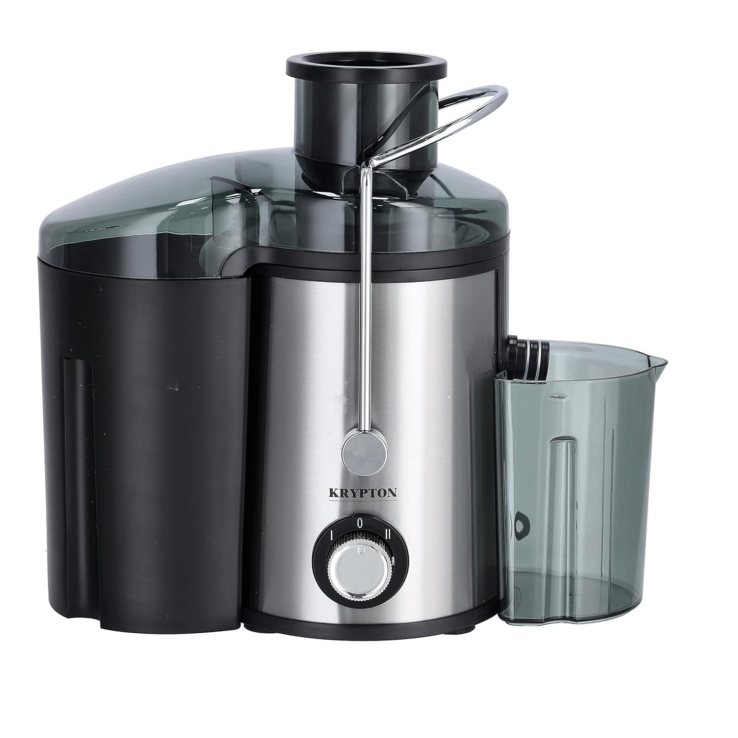 Krypton 450ml Capacity Powerful Motor 2 Speed Stainless Juice Extractor KNJE6302 Silver - Safqqa
