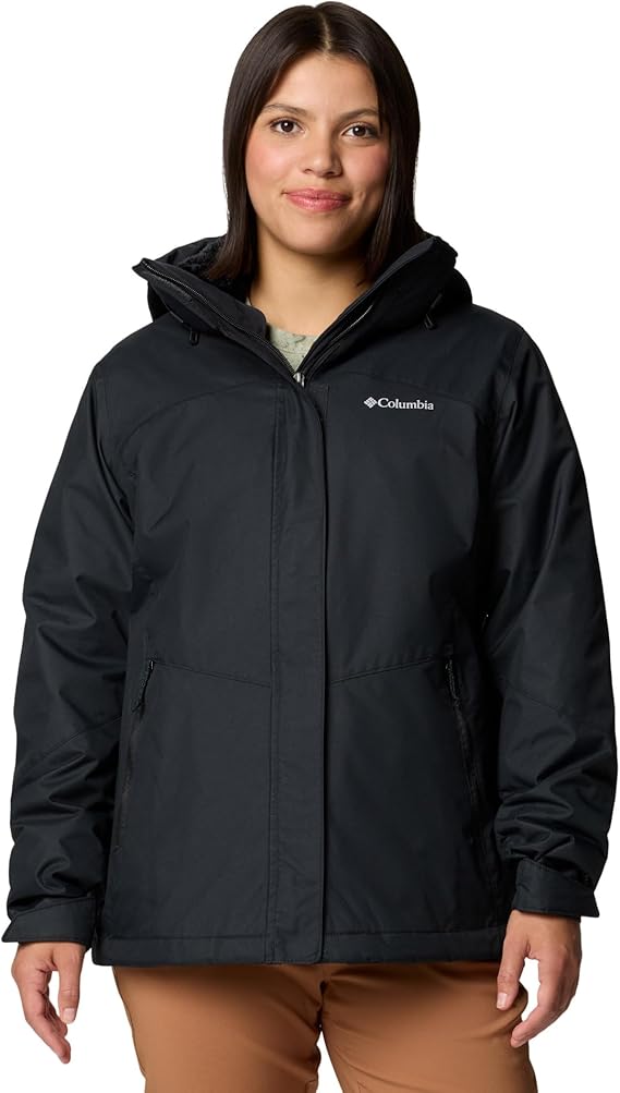 Columbia Women Winter Jacket Black Warm Insulated Coat