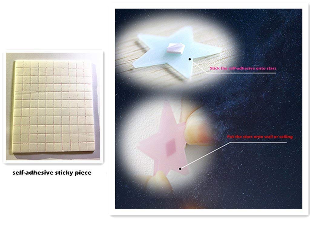 ملصقات النجوم المضيئة في الظلام (300 قطعة) متعددة الألوان تضيف لمسة ممتعة لغرف الأطفال أو تجهيزات الحفلات