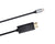 محول نحاسي مع كابل نوع C إلى HDMI للاتصال 1.5 م - أسود